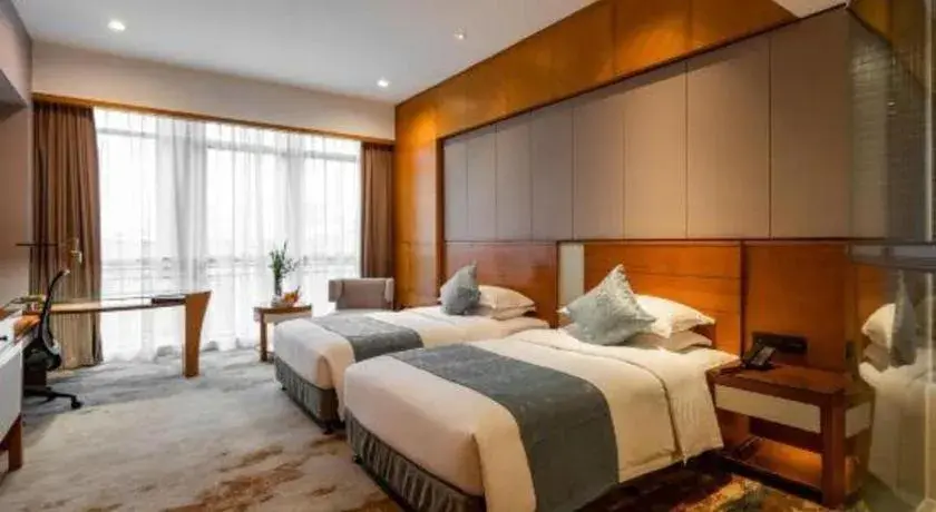 Bed in Fliport Hotel Xiamen Software Park Bed in Fliport Hotel Xiamen Software Park