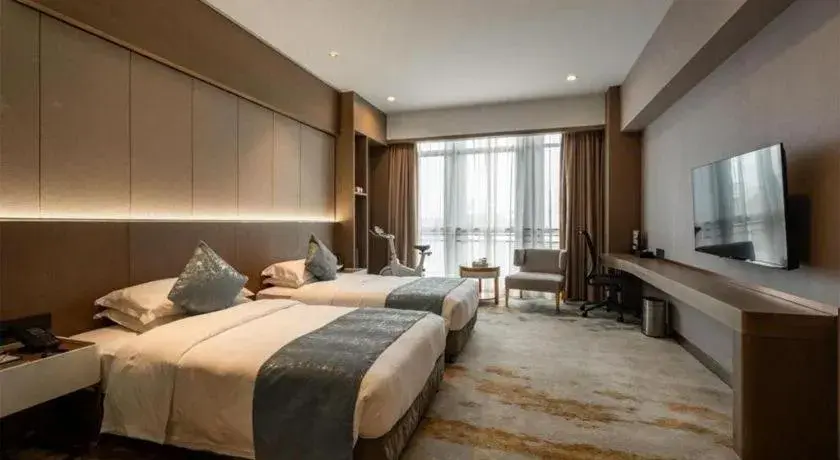 Bed in Fliport Hotel Xiamen Software Park Bed in Fliport Hotel Xiamen Software Park