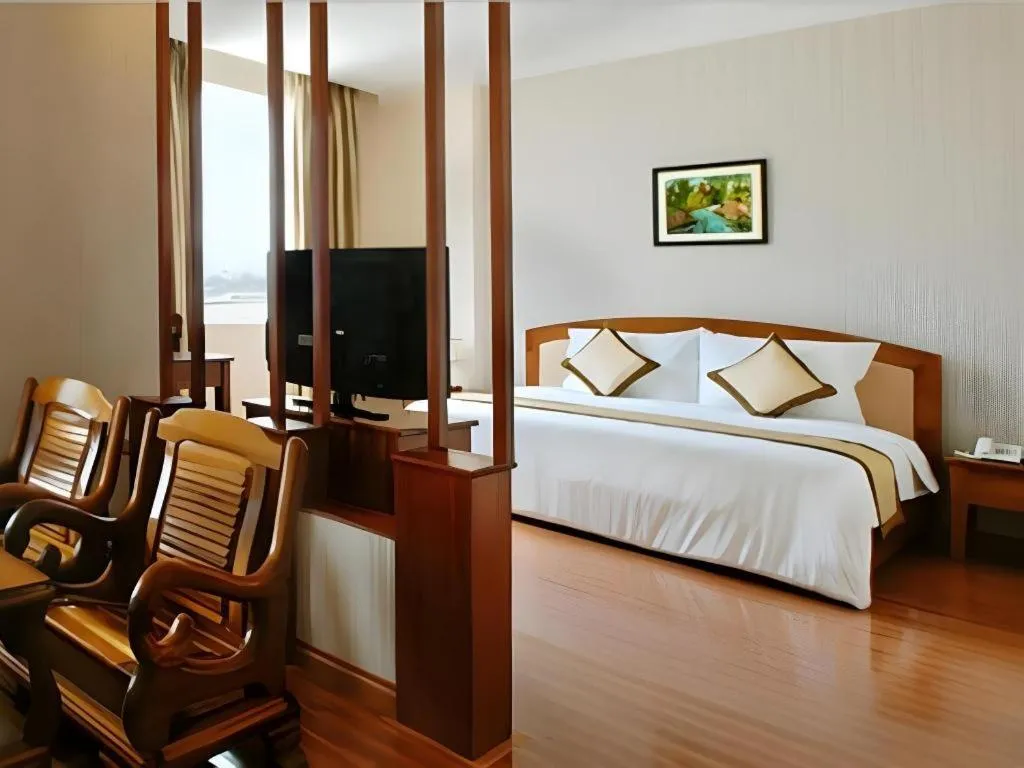 Bed in Bamboo Green Hotel