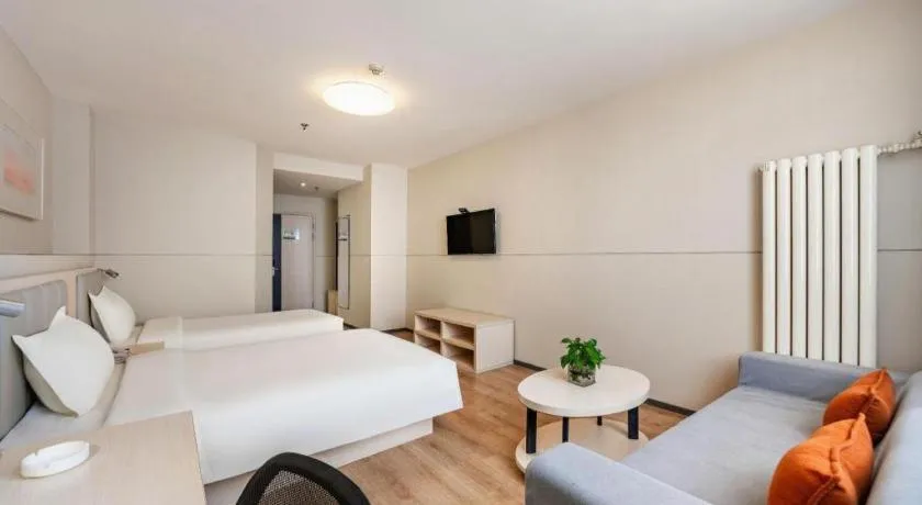 Bed in JinJiang Inn Baoji Administra Tion Center