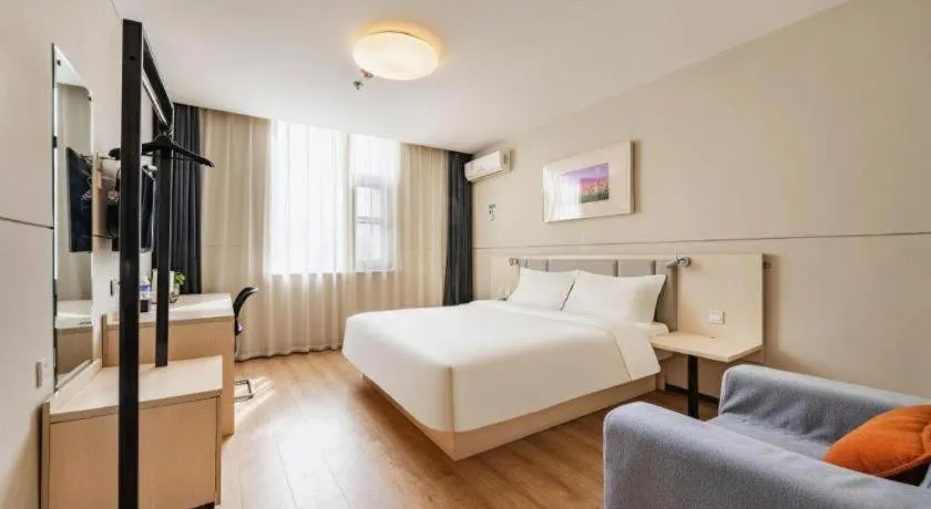 Bed in JinJiang Inn Baoji Administra Tion Center