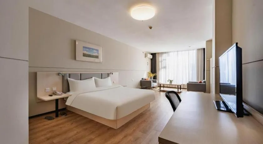 Bed in JinJiang Inn Baoji Administra Tion Center