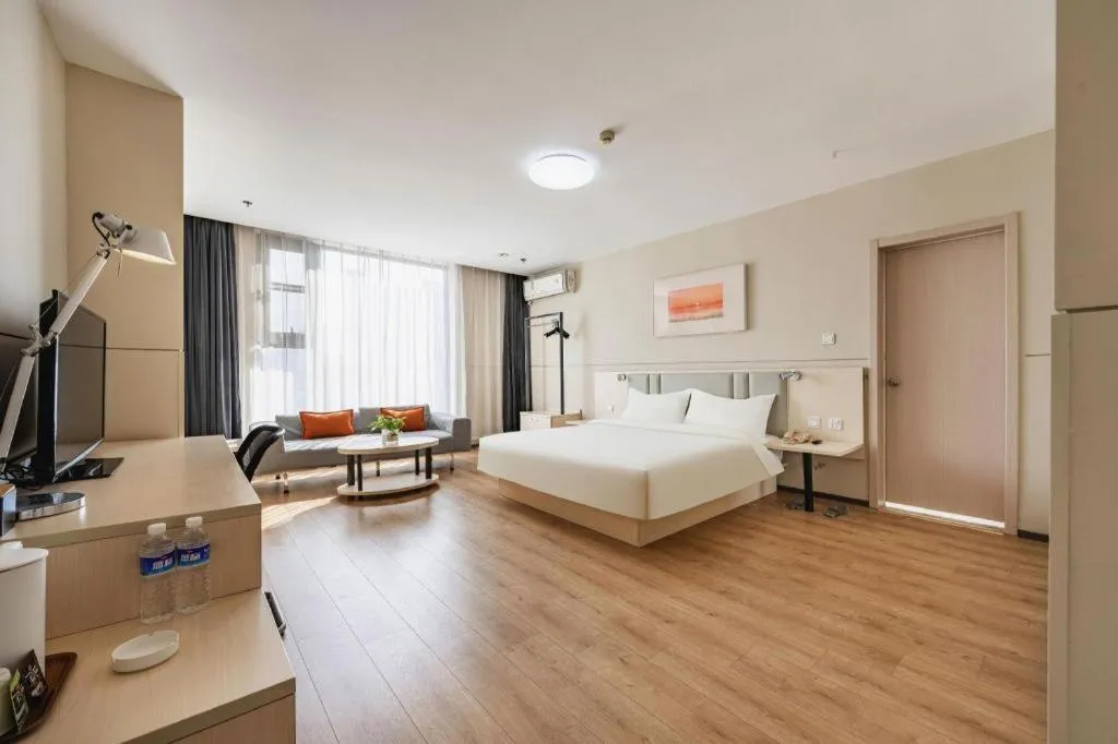 Bed in JinJiang Inn Baoji Administra Tion Center