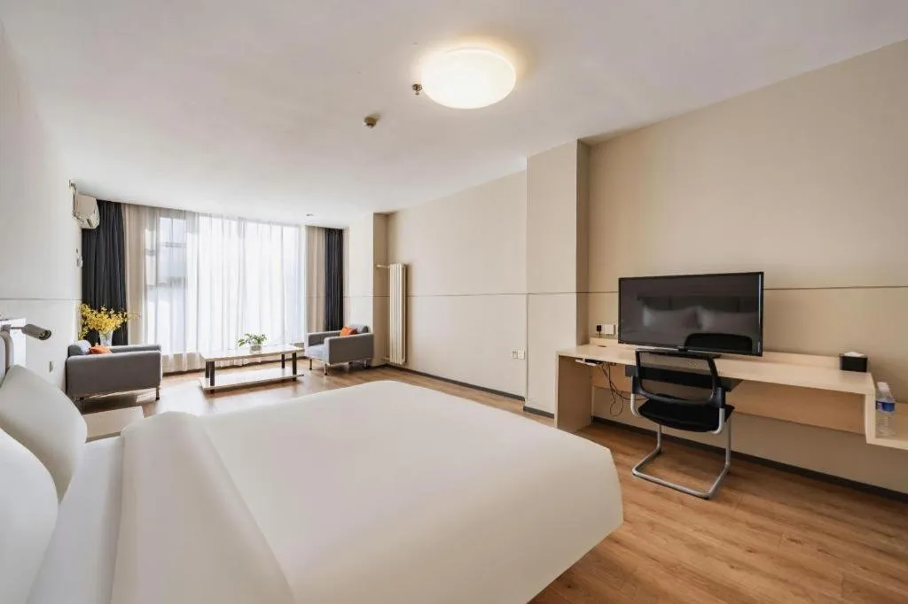 Bed in JinJiang Inn Baoji Administra Tion Center