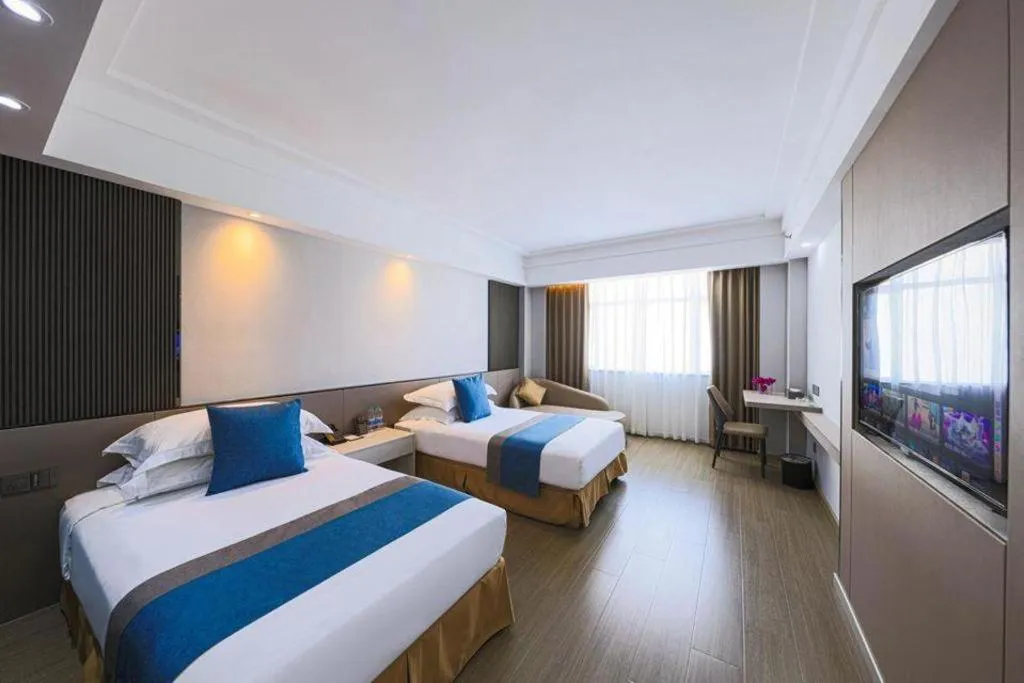 Bed in Downtown Hotel