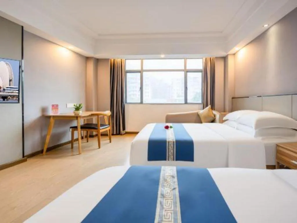 Bed in Downtown Hotel