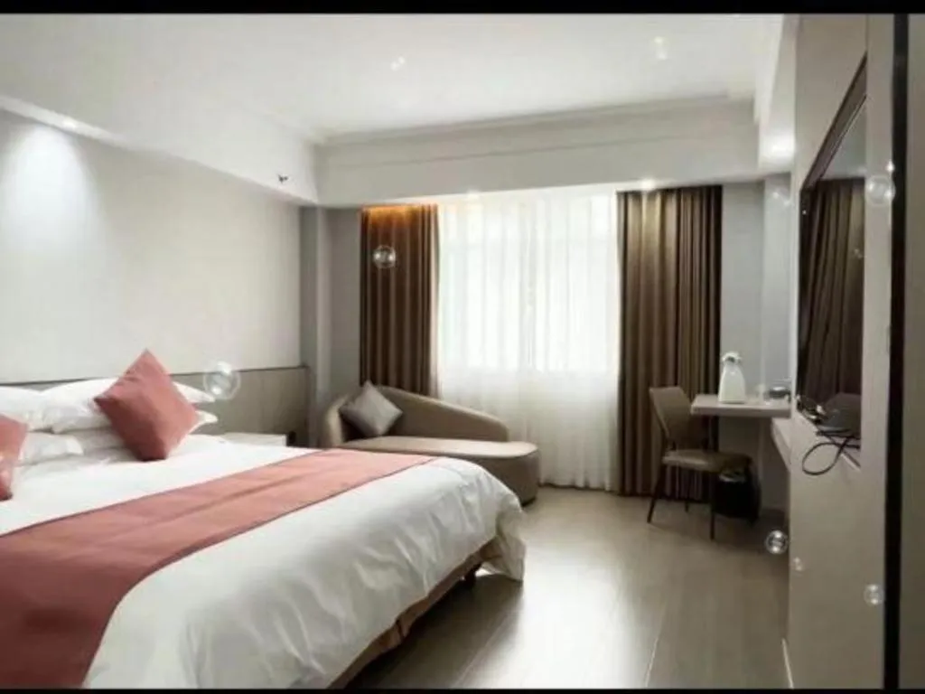 Bed in Downtown Hotel