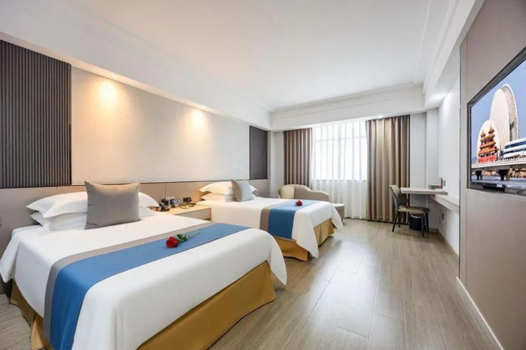 Bed in Downtown Hotel