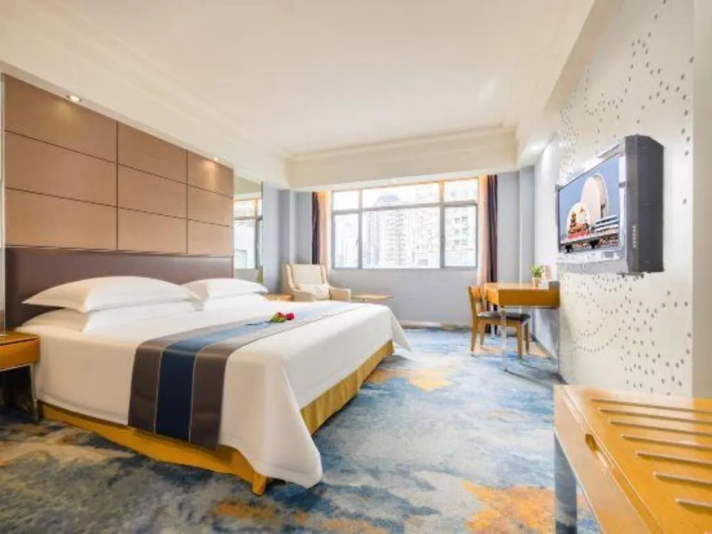 Bed in Downtown Hotel