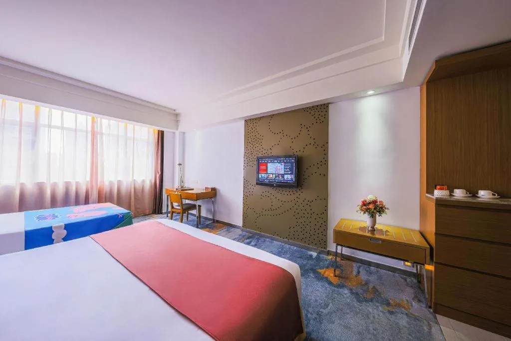 Bed in Downtown Hotel