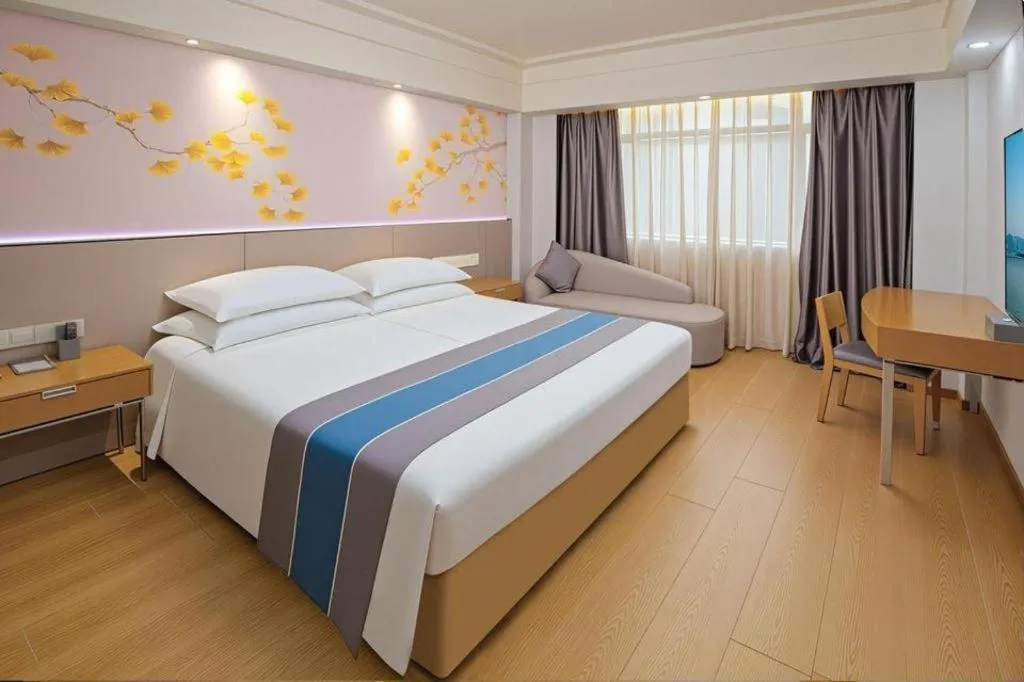 Bed in Downtown Hotel