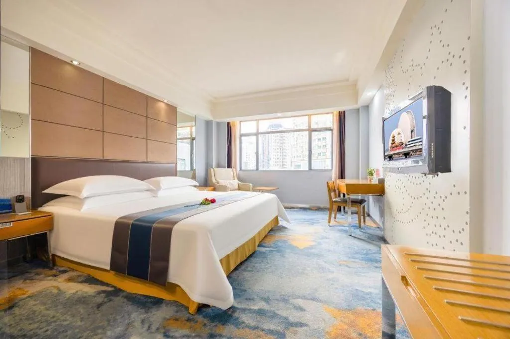 Bed in Downtown Hotel