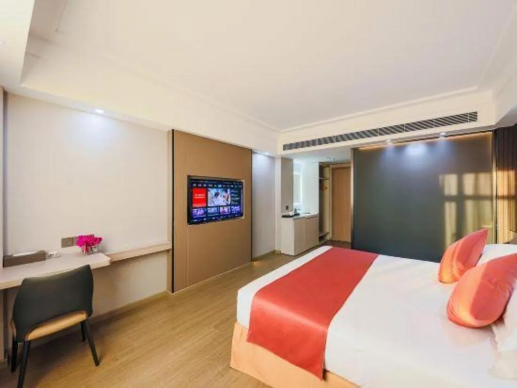 Bed in Downtown Hotel