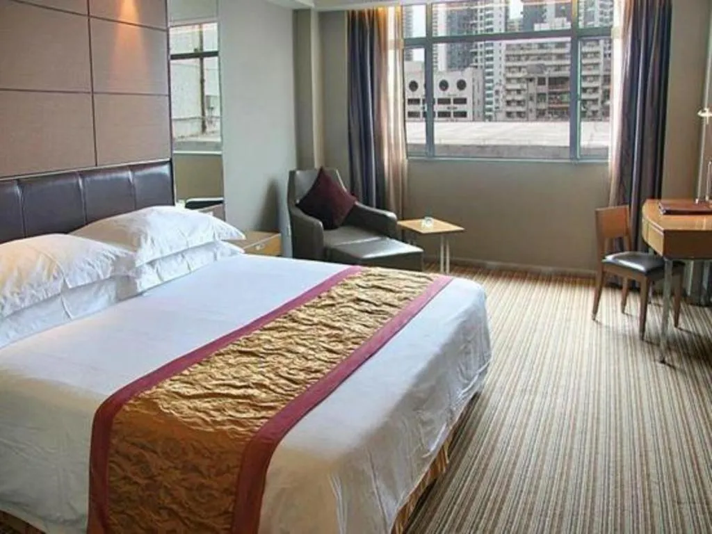 Bed in Downtown Hotel