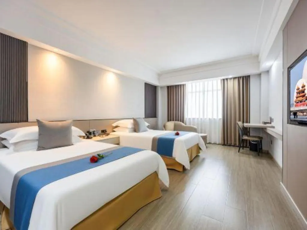 Bed in Downtown Hotel