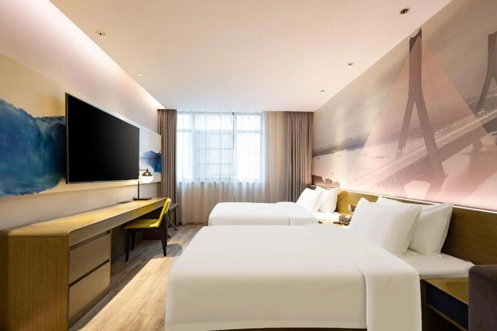 Bed in ibis Styles Wuhan Optics Valley Square Hotel