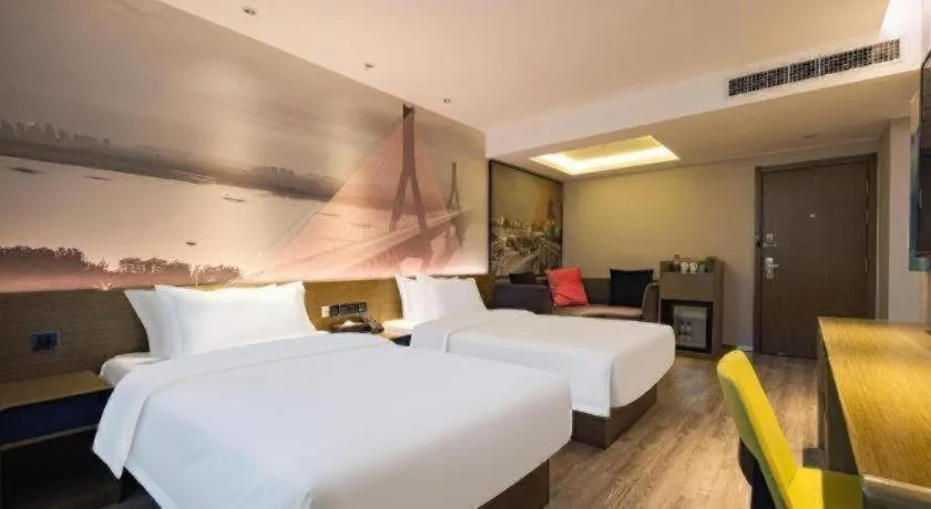 Bed in ibis Styles Wuhan Optics Valley Square Hotel