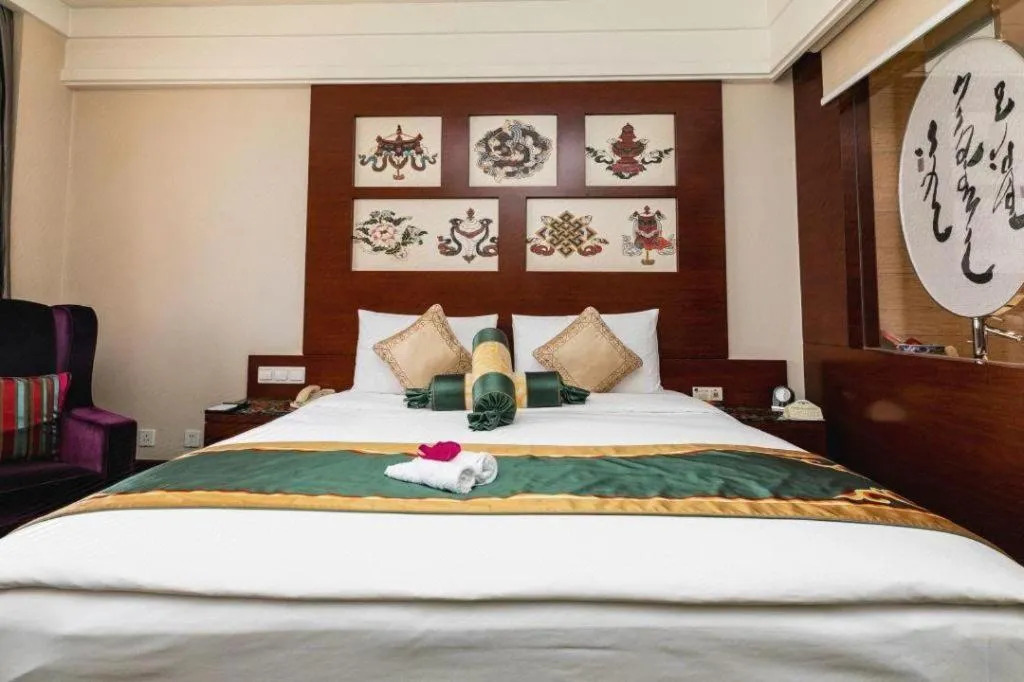 Bed in Hohhot Inner Mongolia Hotel