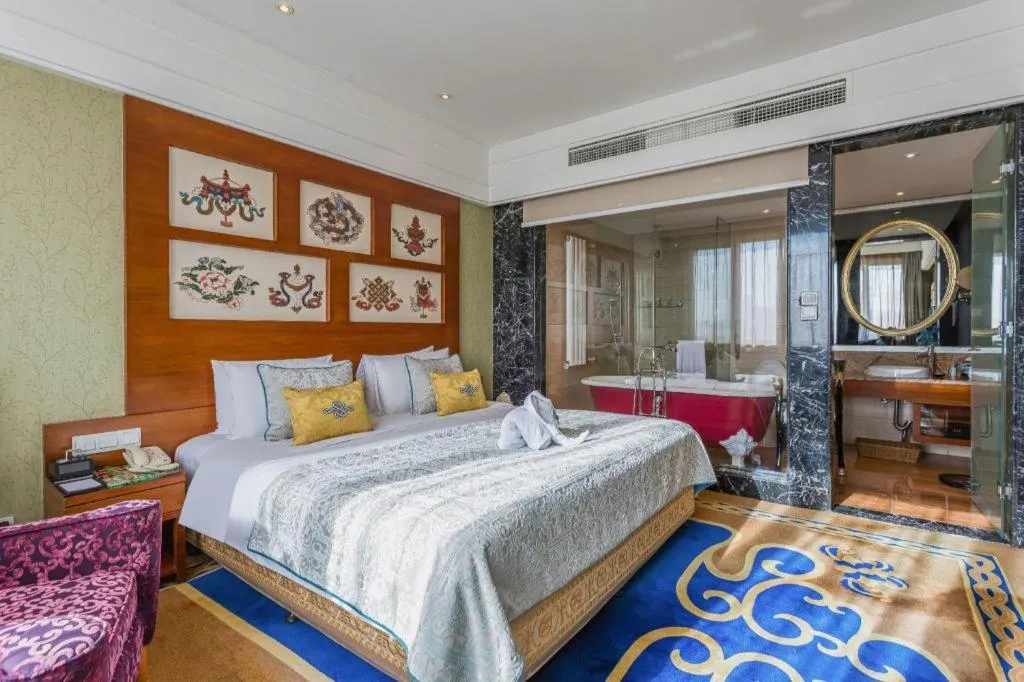 Bed in Hohhot Inner Mongolia Hotel