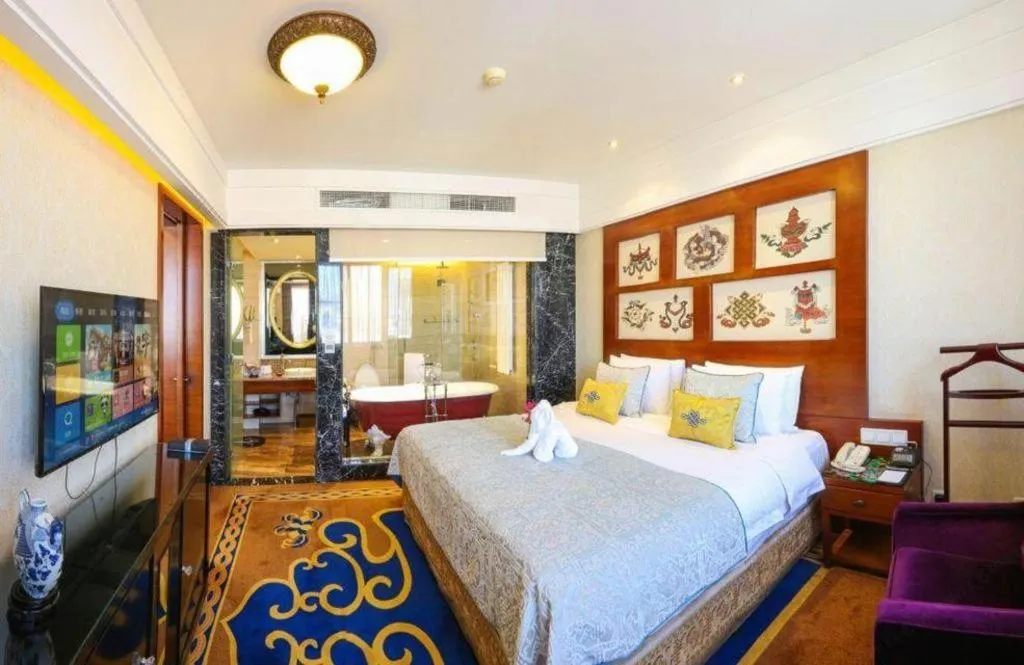 Bed in Hohhot Inner Mongolia Hotel