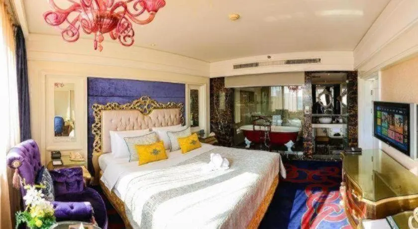 Bed in Hohhot Inner Mongolia Hotel