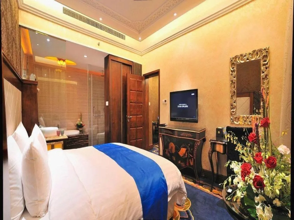 Bed in Hohhot Inner Mongolia Hotel