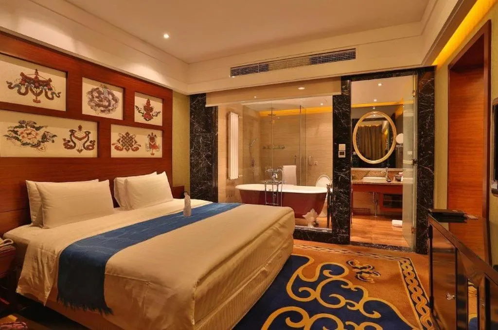 Bed in Hohhot Inner Mongolia Hotel