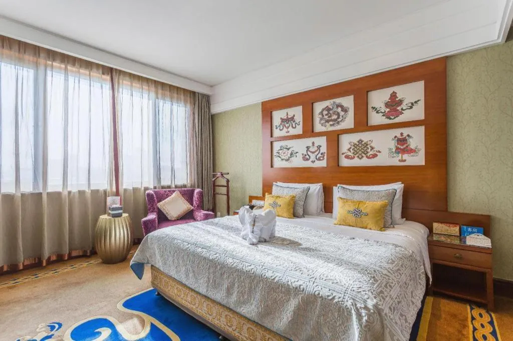 Bed in Hohhot Inner Mongolia Hotel