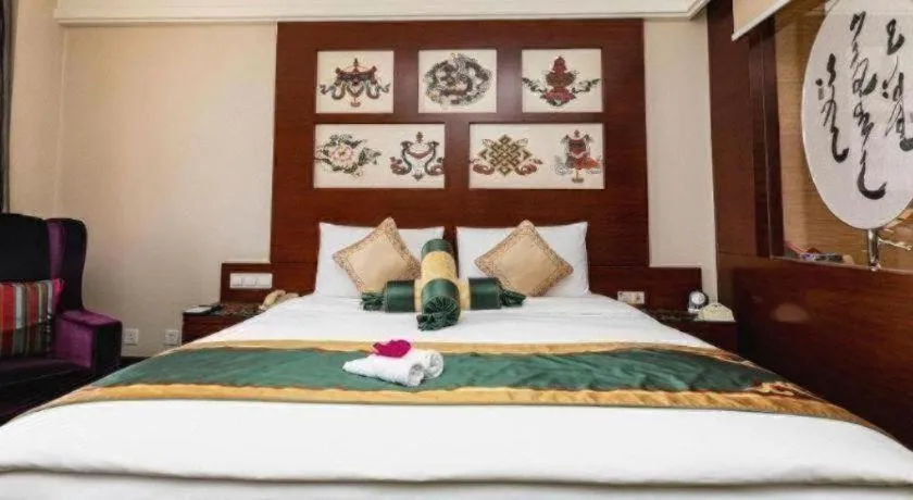 Bed in Hohhot Inner Mongolia Hotel