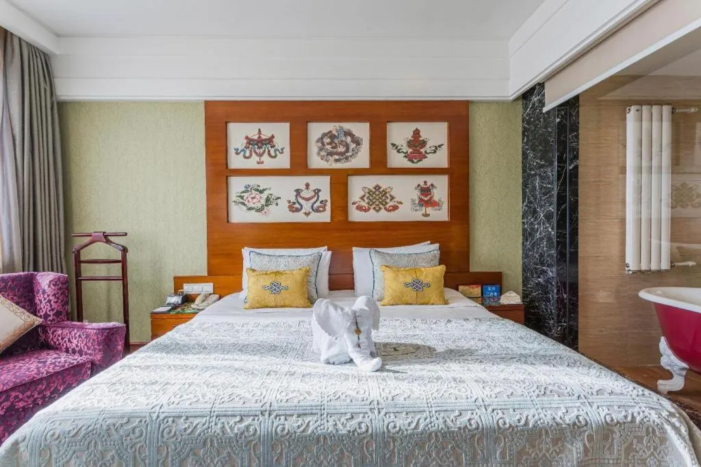 Bed in Hohhot Inner Mongolia Hotel