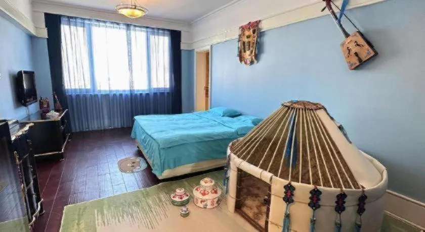 Bed in Hohhot Inner Mongolia Hotel