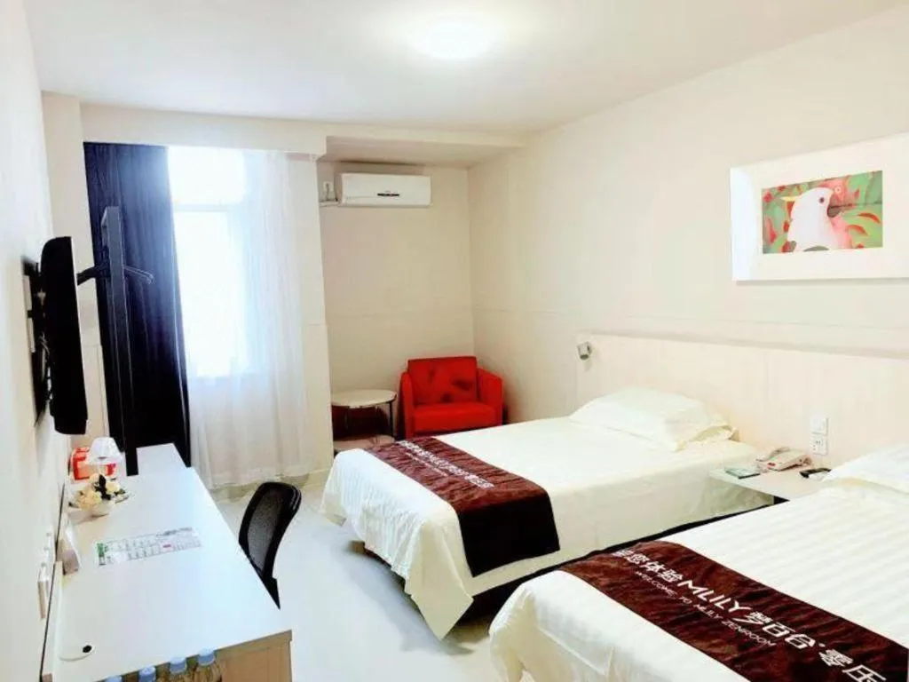 Bed in Jinjiang Inn Tianjin South Station