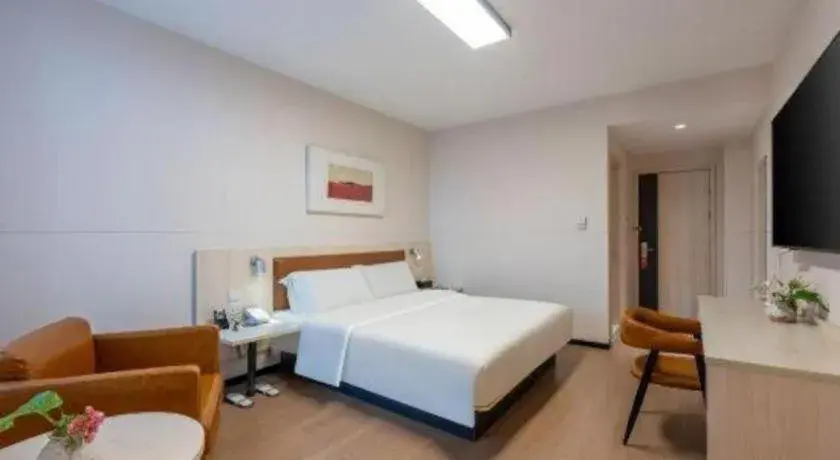 Bed in Jinjiang Inn Tianjin South Station Bed in Jinjiang Inn Tianjin South Station