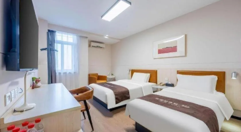 Bed in Jinjiang Inn Tianjin South Station