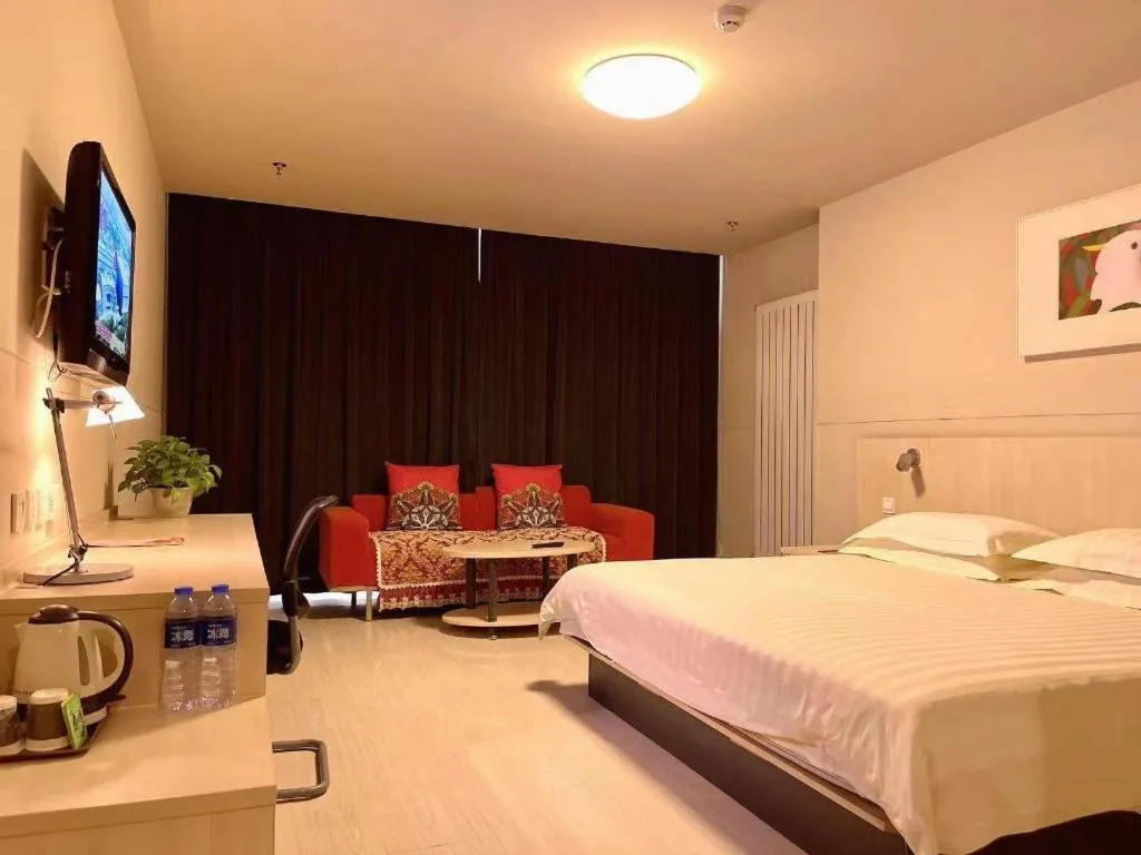 Bed in Jinjiang Inn Baotou Saihan Tara Park Youyi Street