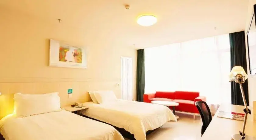 Bed in Jinjiang Inn Baotou Saihan Tara Park Youyi Street Bed in Jinjiang Inn Baotou Saihan Tara Park Youyi Street