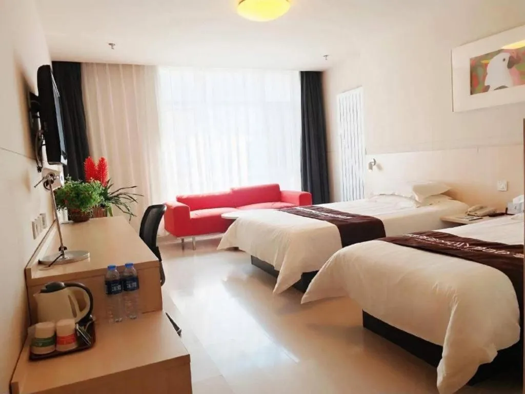 Bed in Jinjiang Inn Baotou Saihan Tara Park Youyi Street