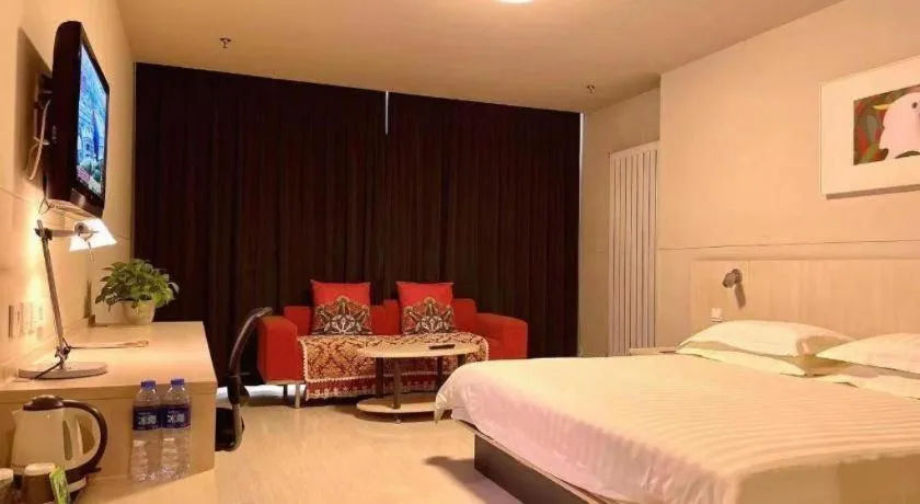 Bed in Jinjiang Inn Baotou Saihan Tara Park Youyi Street