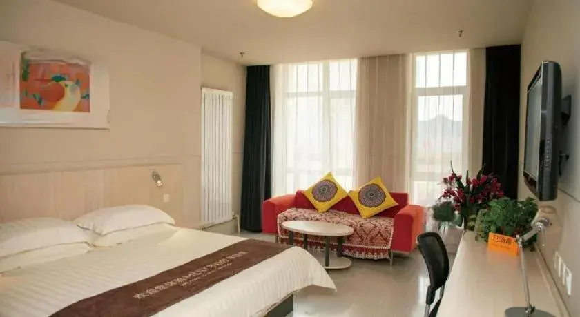 Bed in Jinjiang Inn Baotou Saihan Tara Park Youyi Street Bed in Jinjiang Inn Baotou Saihan Tara Park Youyi Street