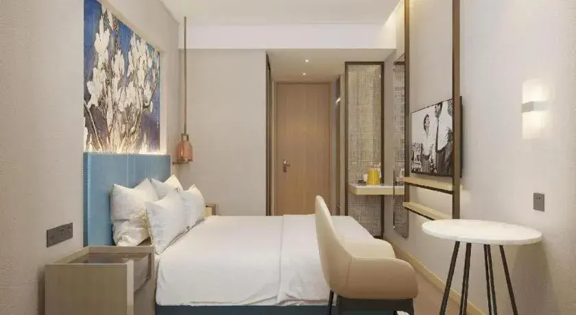 Bed in Jinjiang Inn Jinan Shimao Kuanhouli Quancheng Road Bed in Jinjiang Inn Jinan Shimao Kuanhouli Quancheng Road