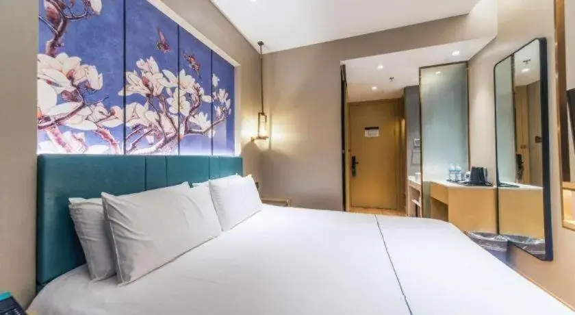 Bed in Jinjiang Inn Jinan Shimao Kuanhouli Quancheng Road Bed in Jinjiang Inn Jinan Shimao Kuanhouli Quancheng Road