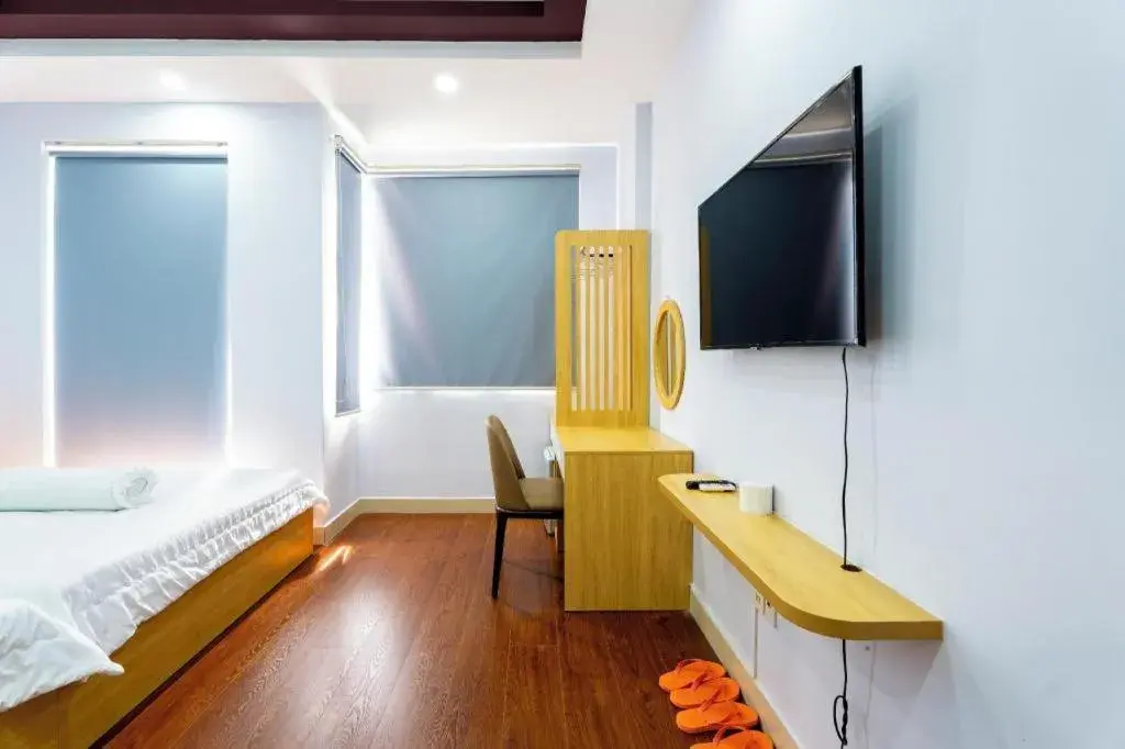 Bed in Tuan Viet Hotel Dinh Tien Hoang Bed in Tuan Viet Hotel Dinh Tien Hoang