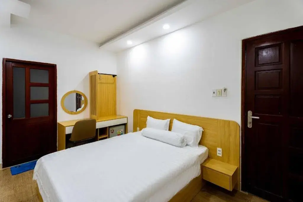 Bed in Tuan Viet Hotel Dinh Tien Hoang Bed in Tuan Viet Hotel Dinh Tien Hoang