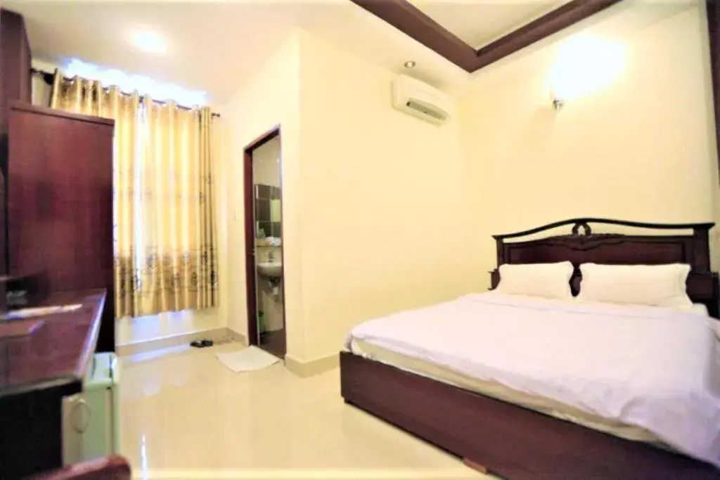 Bed in Tuan Viet Hotel Dinh Tien Hoang Bed in Tuan Viet Hotel Dinh Tien Hoang