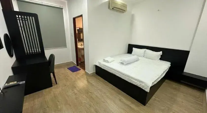 Bed in Tuan Viet Hotel Dinh Tien Hoang Bed in Tuan Viet Hotel Dinh Tien Hoang
