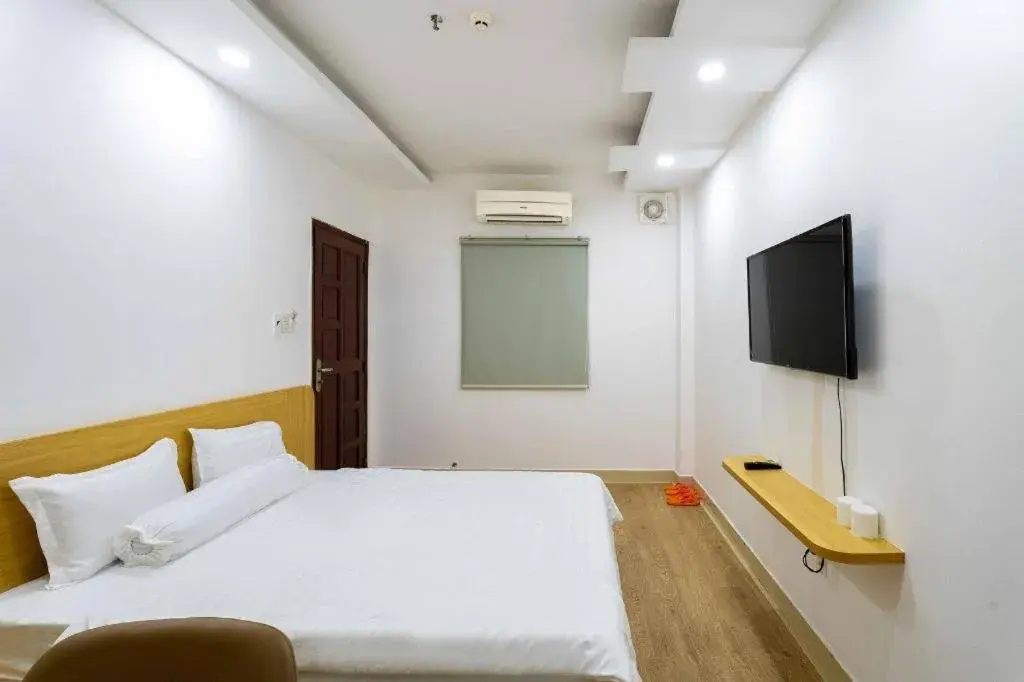 Bed in Tuan Viet Hotel Dinh Tien Hoang Bed in Tuan Viet Hotel Dinh Tien Hoang