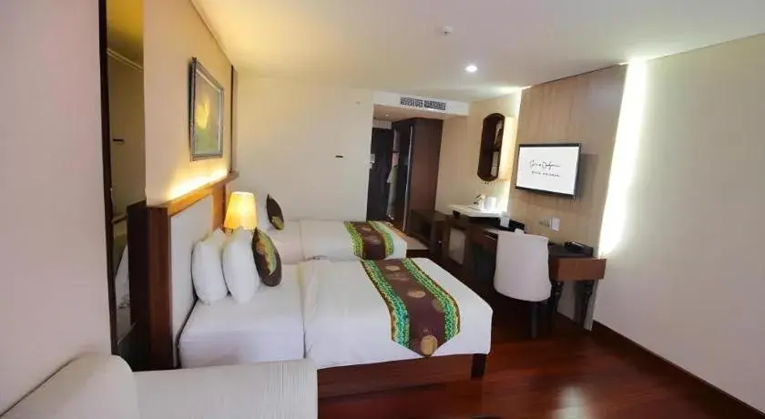 Bed in Grand Qin Hotel Syariah Bed in Grand Qin Hotel Syariah