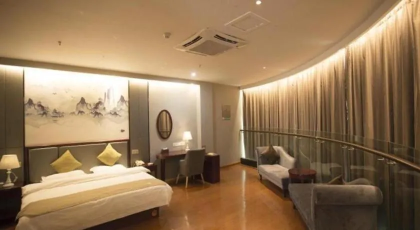 Bed in GreenTree Inn Anhui Fuyang Funan East Huaihe Road Express Hotel