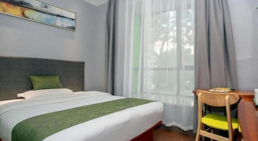 Bed in Vatica Shanghai Jiading District Anting Metro Station Moyu Road Hotel