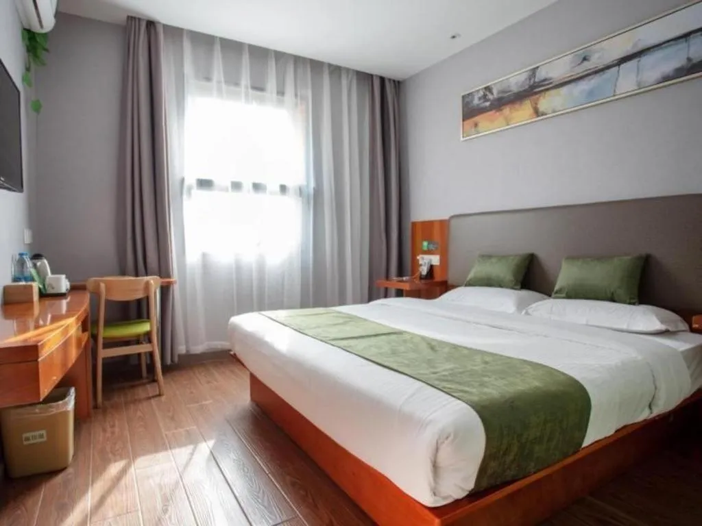 Bed in Vatica Shanghai Jiading District Anting Metro Station Moyu Road Hotel